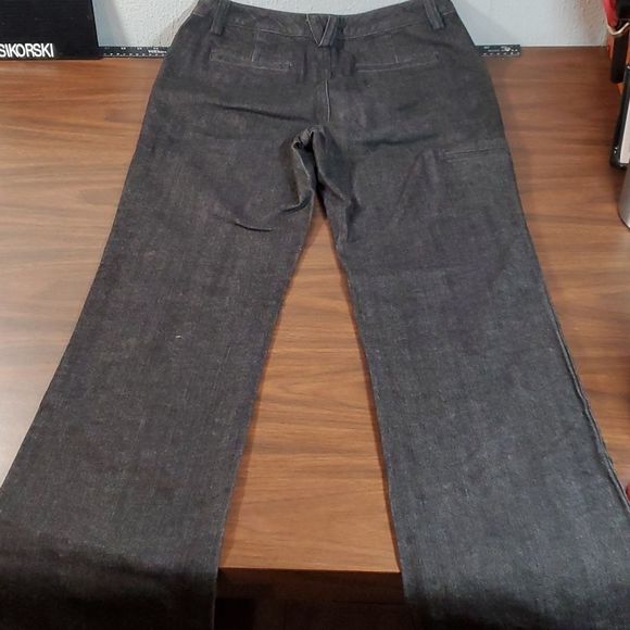 Duluth Trading‎ Trouser Style Wide Leg Jeans Dark Indigo 6/33 - Picture 6 of 7